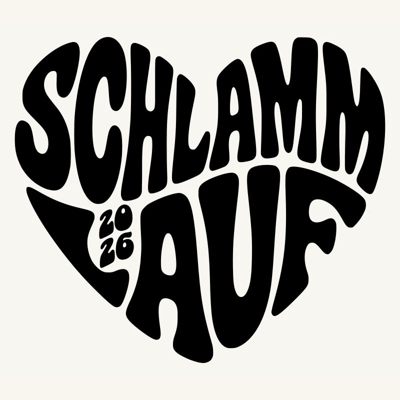 Course de boue 2026 - Forme de cœur - Course de boue 2026