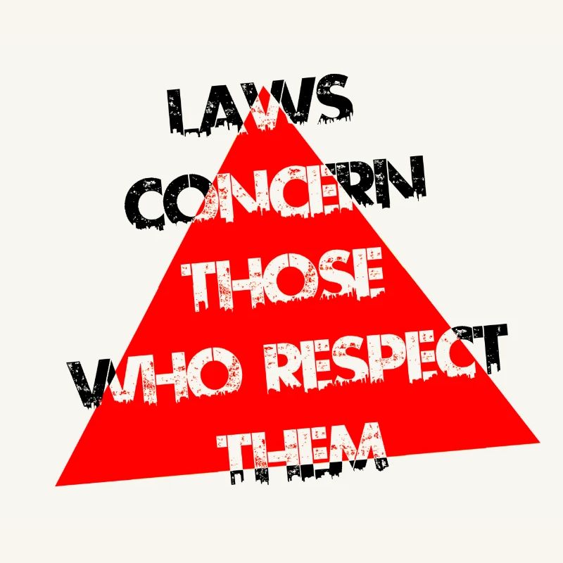 Red Triangle Distress Typography