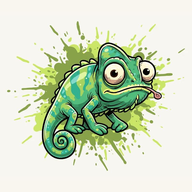 Éclaboussure de graffiti caméléon