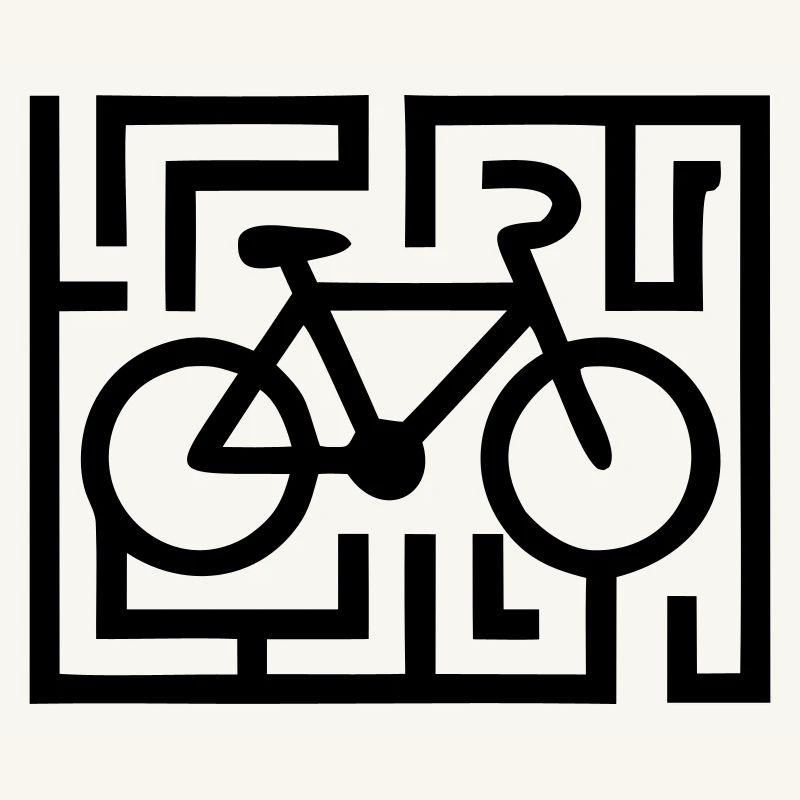 Puzzles difficiles dans le labyrinthe vélo
