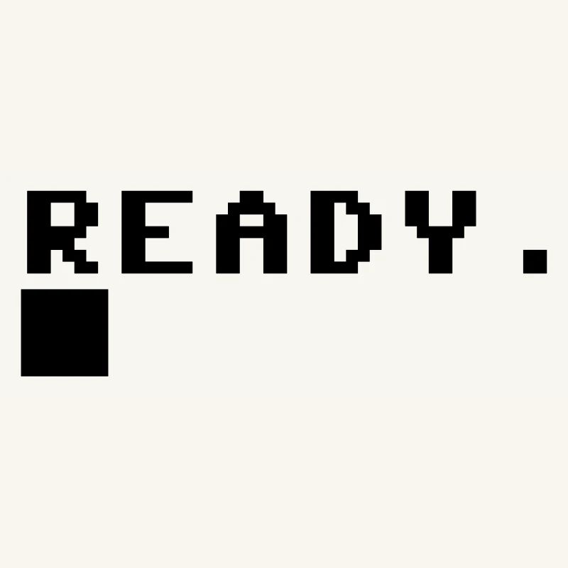 C64 Ready Nerd Computer Retro Geschenk Idee