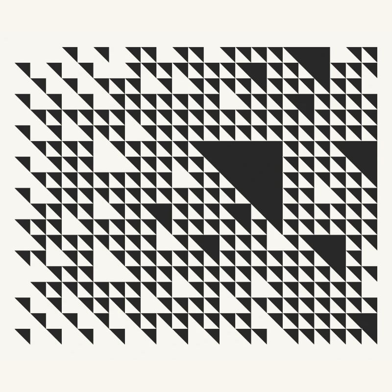 geometric triangles pattern design