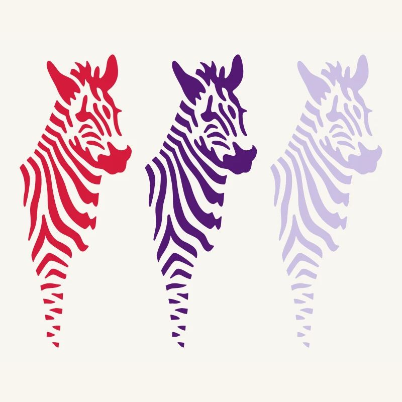three zebras (b)
