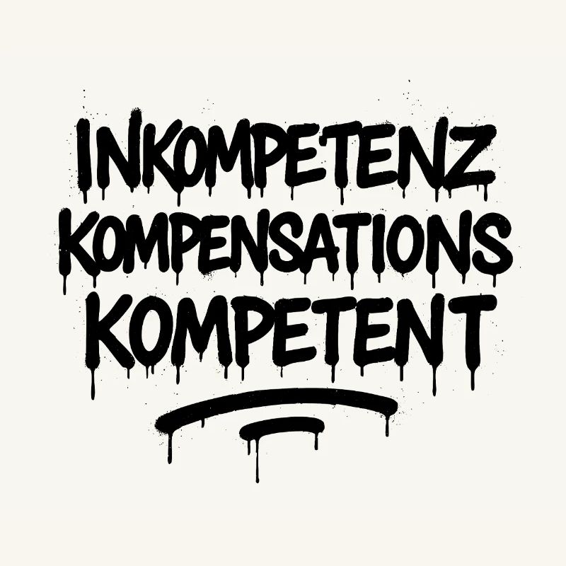 Inkompetenz Kompensations Kompetenz – Büro Spruch
