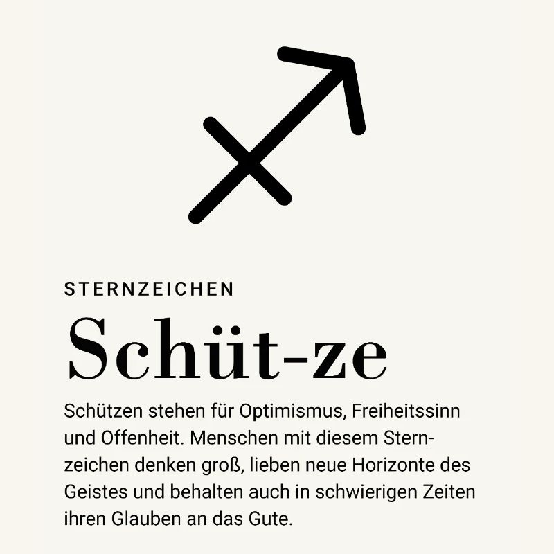 Sternzeichen Schütze
