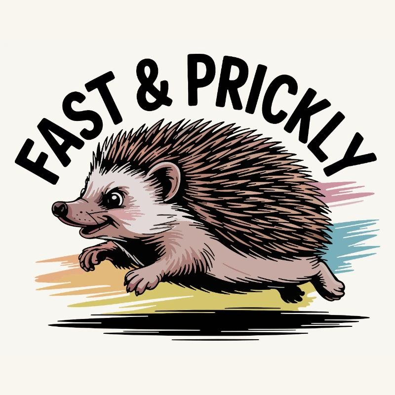 Bunter Sprint-Igel