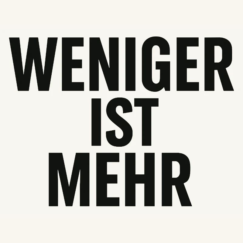 Moins c’est plus de conception typographique