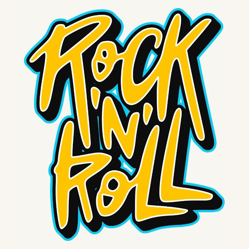 Graffiti Rock 'n' Roll Text-Logo