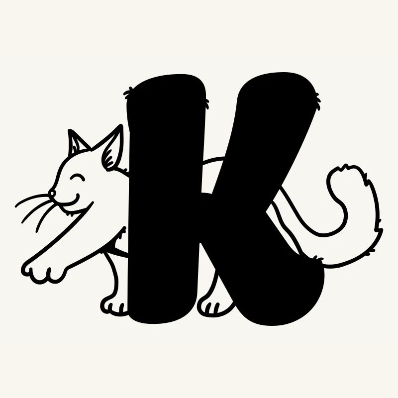 Katze Buchstabe K