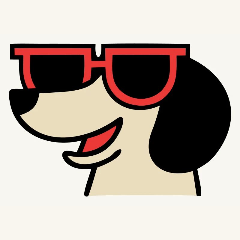 Cooler Dackel Brille Chef
