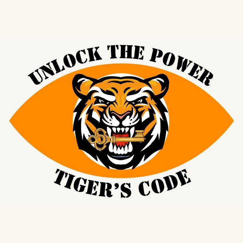Dynamisches Tiger-Emblem-Design