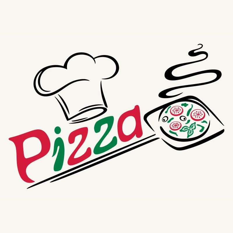 Pizza baker with cooking cap