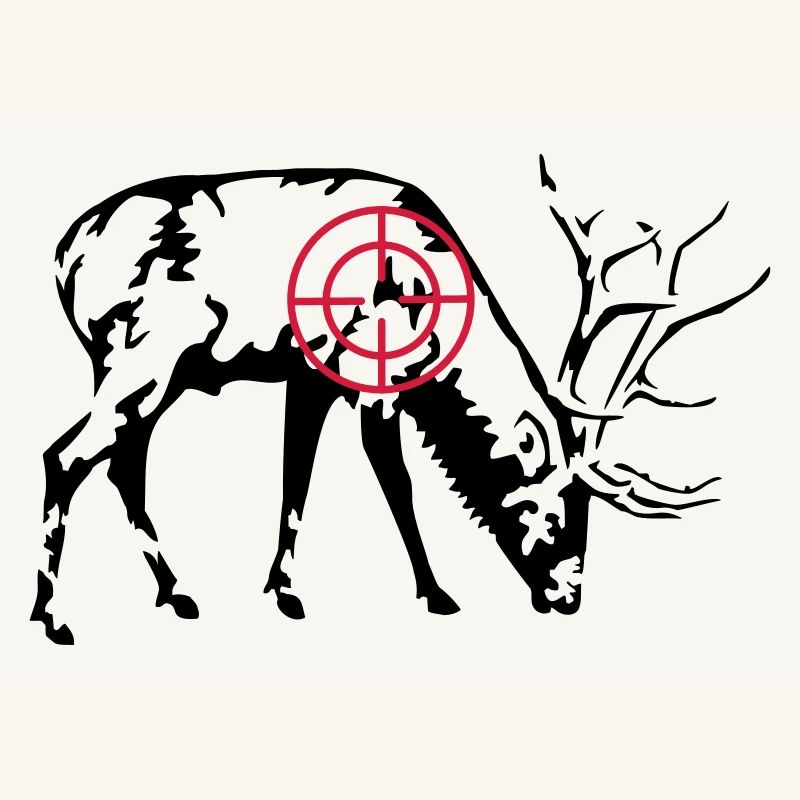 Grazing Stag