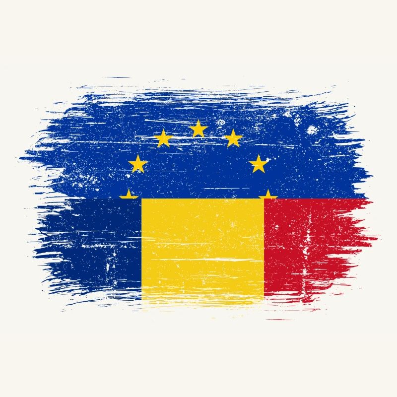 Des étoiles de l’UE sur le drapeau roumain