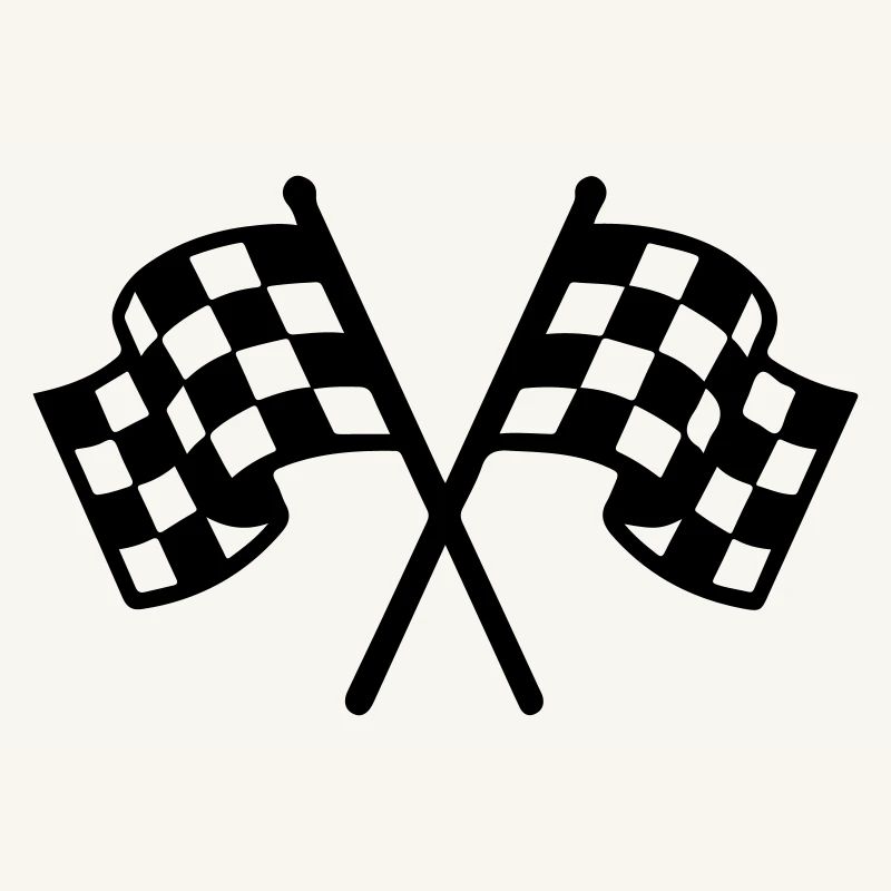 Icône du drapeau de course