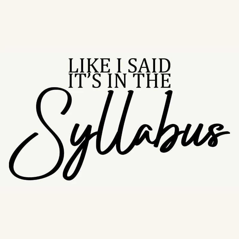 Comme je l’ai dit, c’est dans le syllabus 2