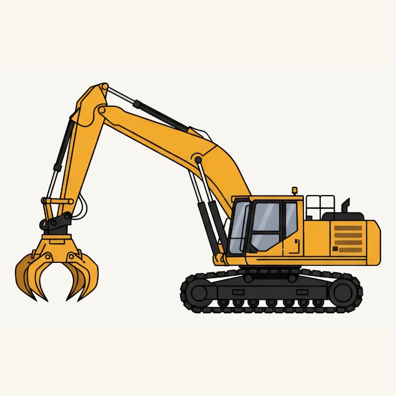 Bagger Baggerfahrer Baustelle 