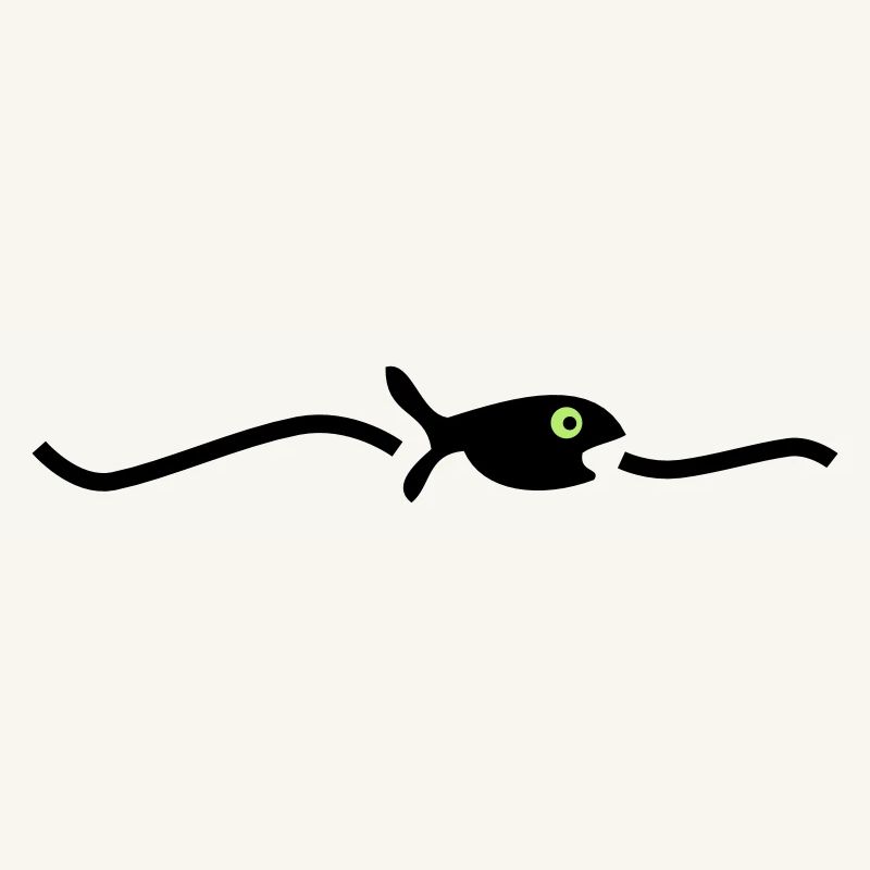 un poisson flottant