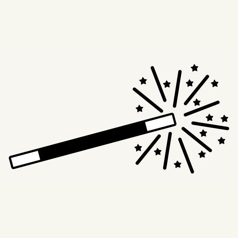 schwarzer Zauberstab