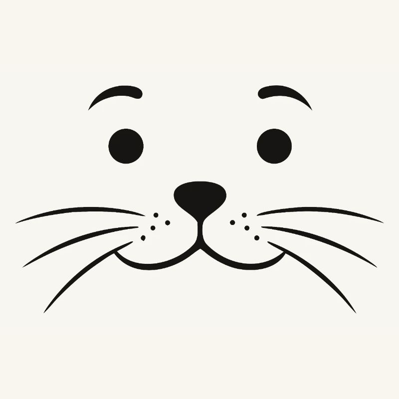 Robbengesicht Robbe Seehund Seehundgesicht