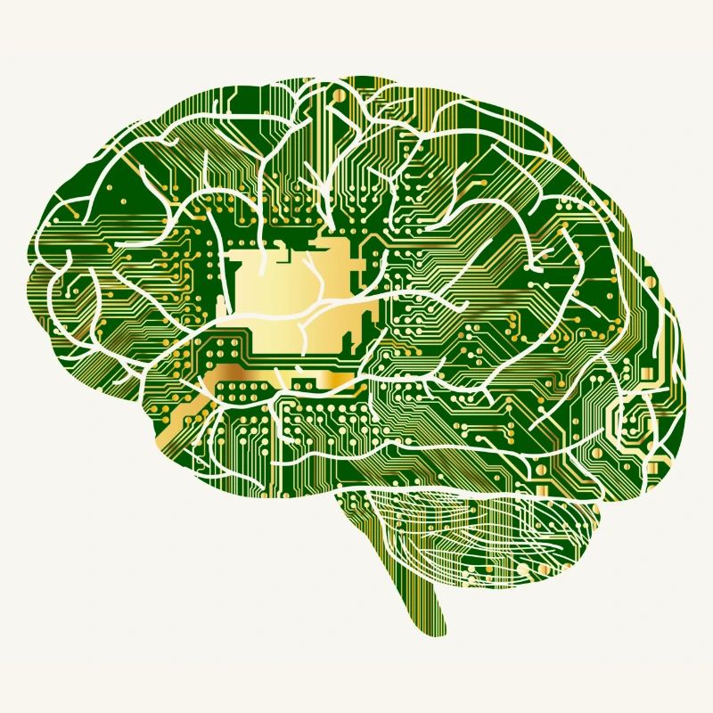 Brain Computer Chip Chip Computer