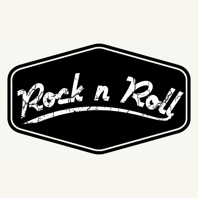 Rock n Roll Schild Shape