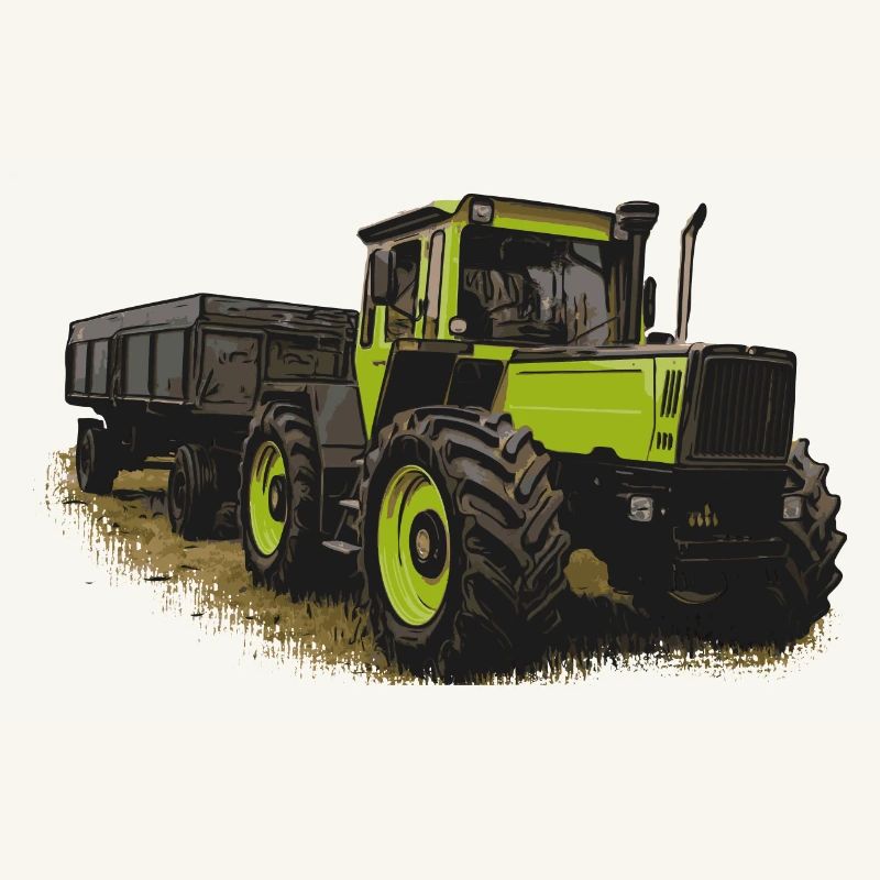 MB trac 1600 turbo with trailer