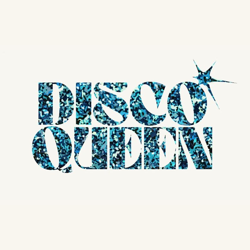 Disco Glitter Bubble Grafikdesign