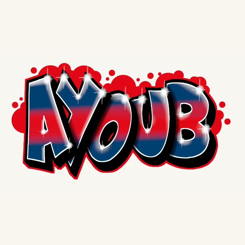 Graffiti First Name AYOUB