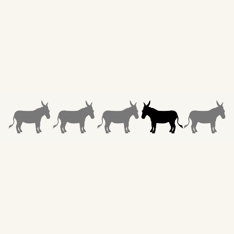 anders be different esel pferd pony klein packesel
