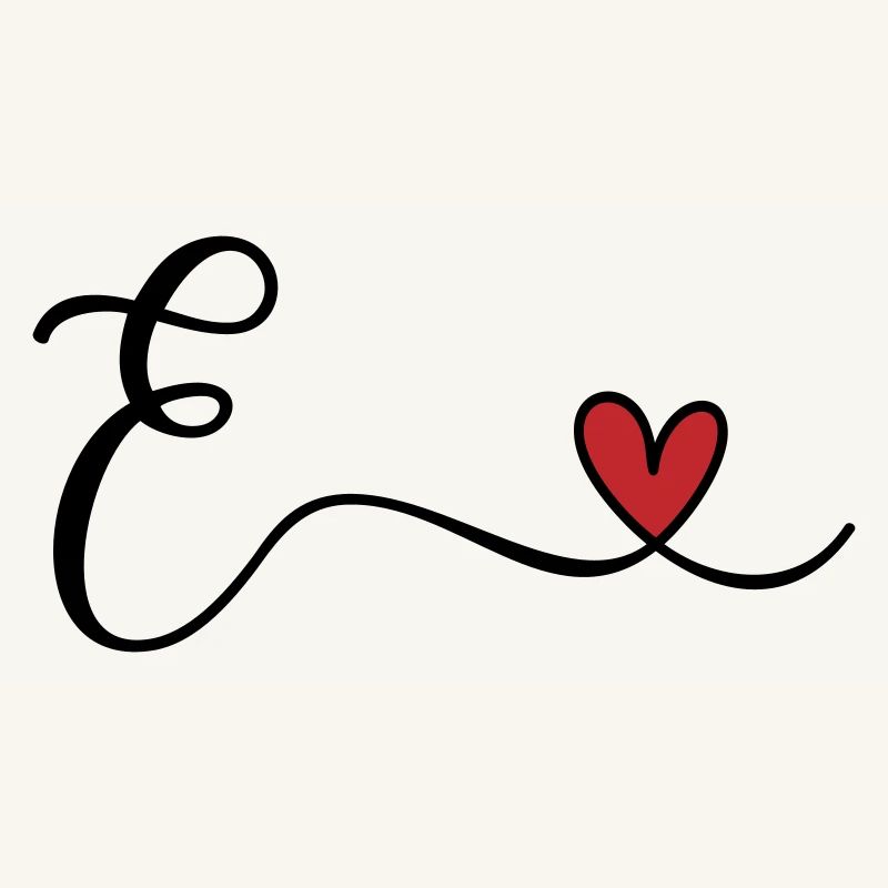 Letter E Monogram