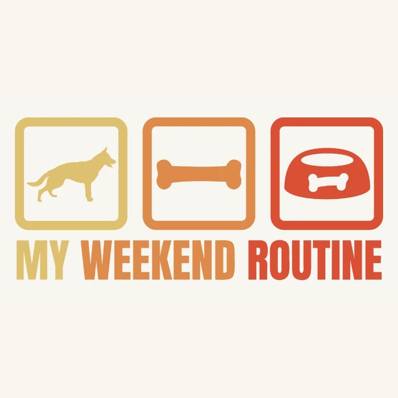 Schäferhund Wochenendroutine