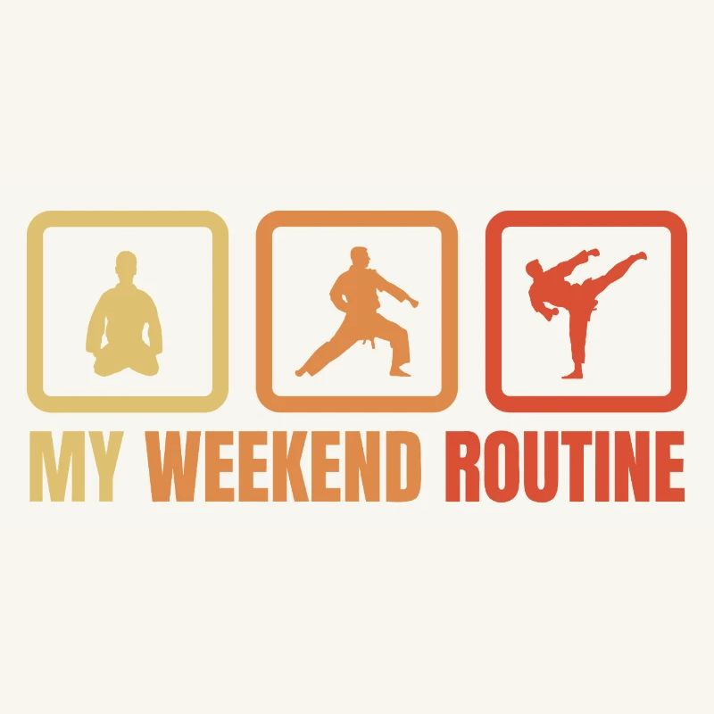 Karateka Wochenendroutine