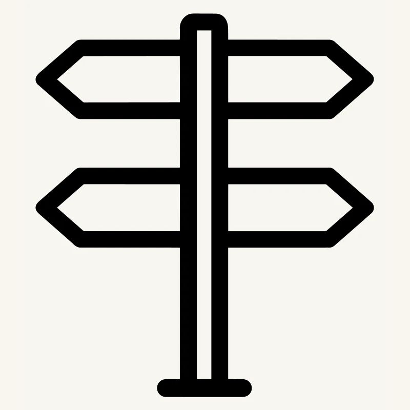 Direction sign