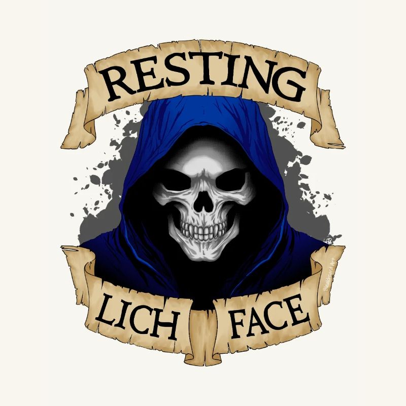 Ruhiges Lich-Gesicht