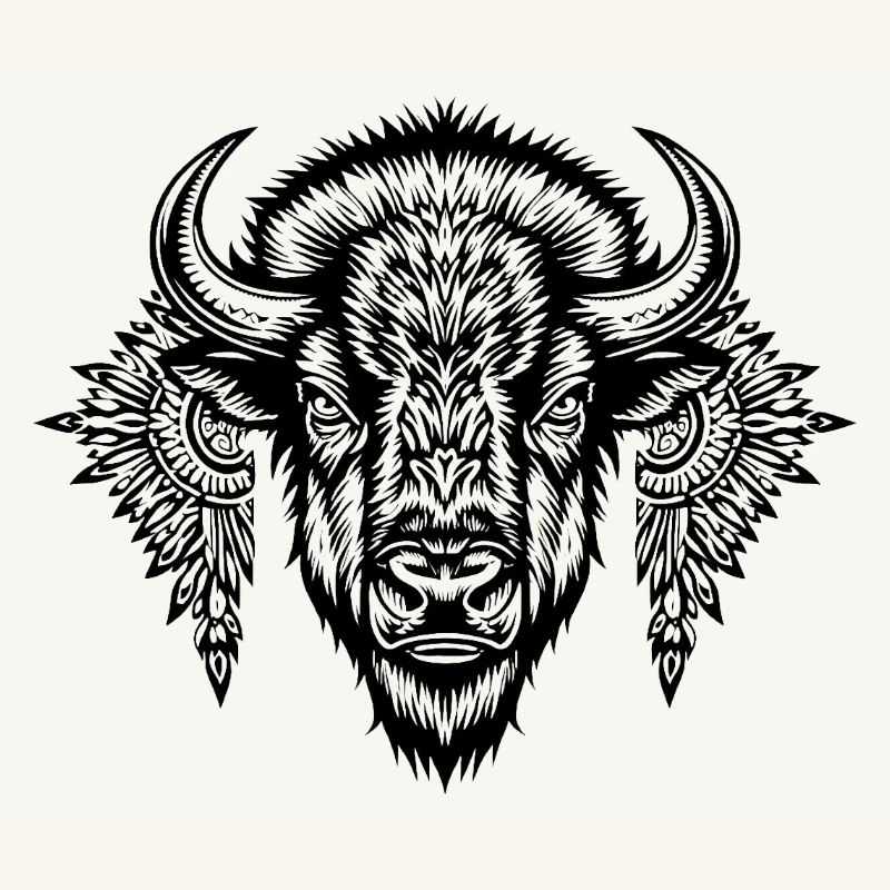 Zierbison-Glyphe
