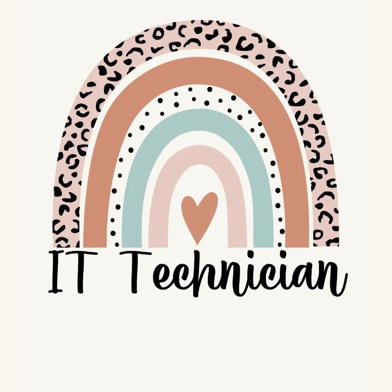 Technicien informatique Rainbow Leopard Drôle technicien informatique