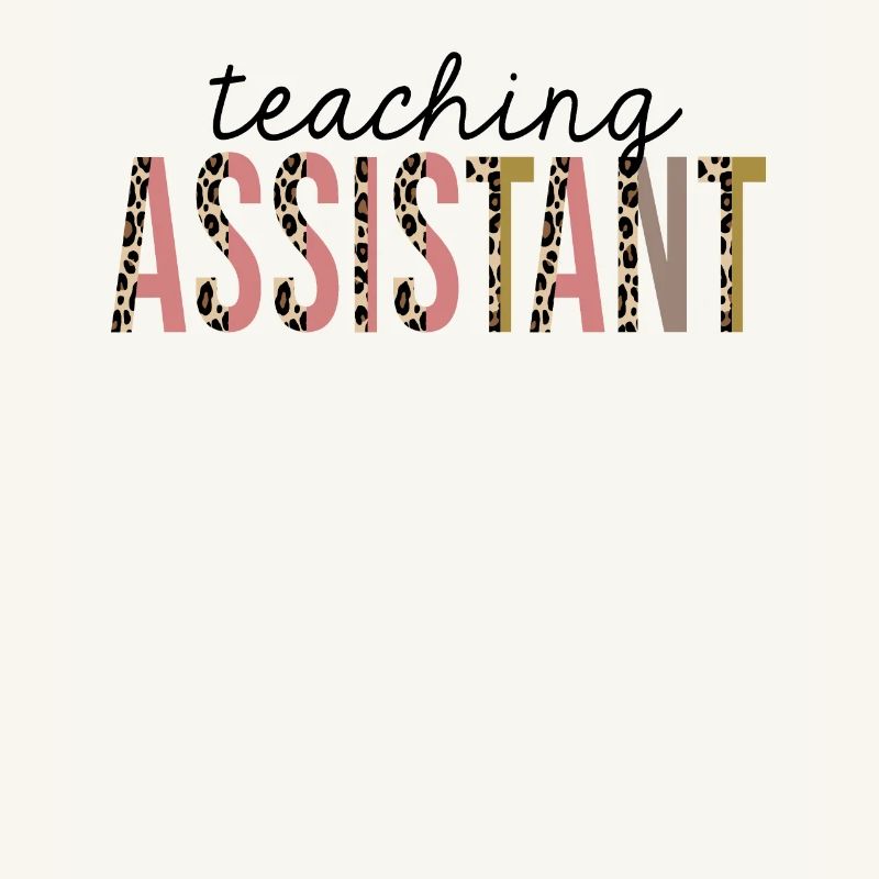 Teaching Assistant Leopard Print Funny