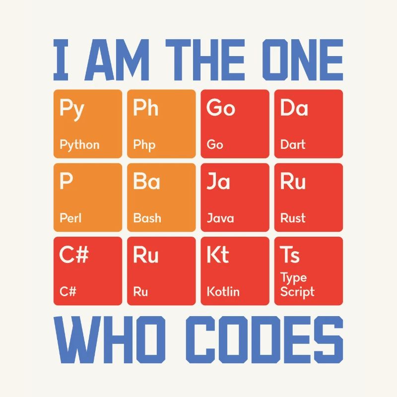 I Am The One Who Codes Programming Programmer Nerd