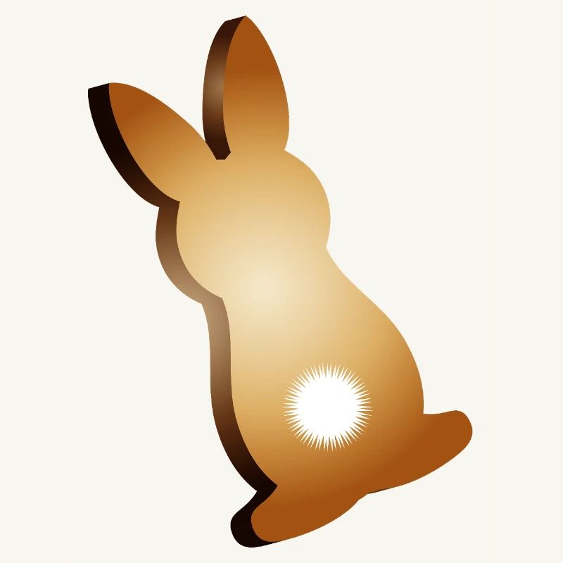 Biscuits de lapin de Pâques à queues courtes
