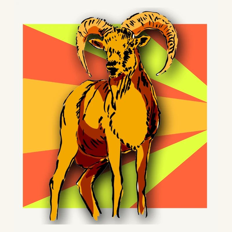 Widder Schafbock Bock Steinbock Schaf Natur Kinder