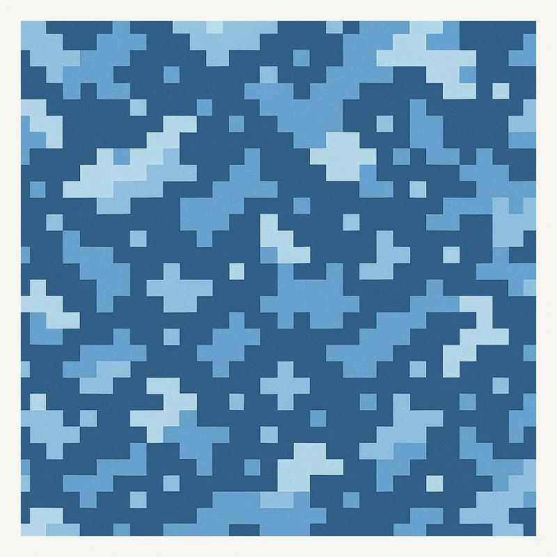 Blaues Pixelmuster