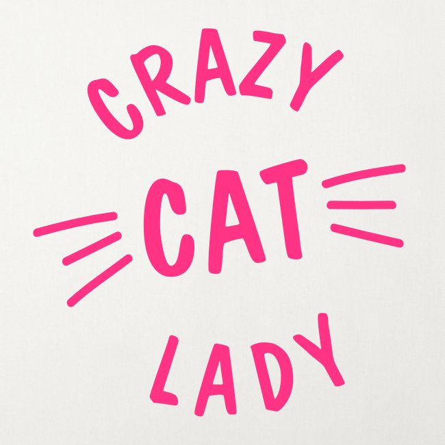 Crazy Cat Lady meow - Sofakissenbezug 44 x 44 cm