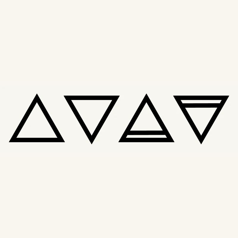 Elements, symbols, triangle, magic, occult