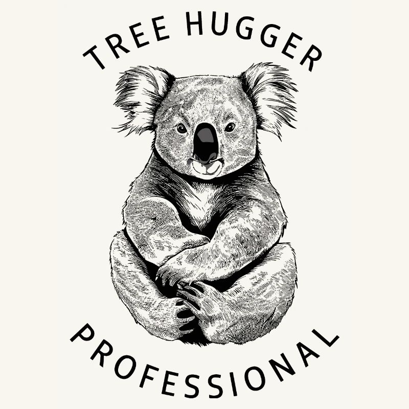 Professional Tree Hugger - Minimalist Koala