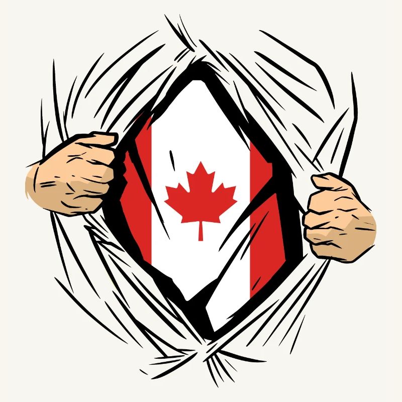 Drapeau du Canada Feuille d’érable Drapeau canadien Canada