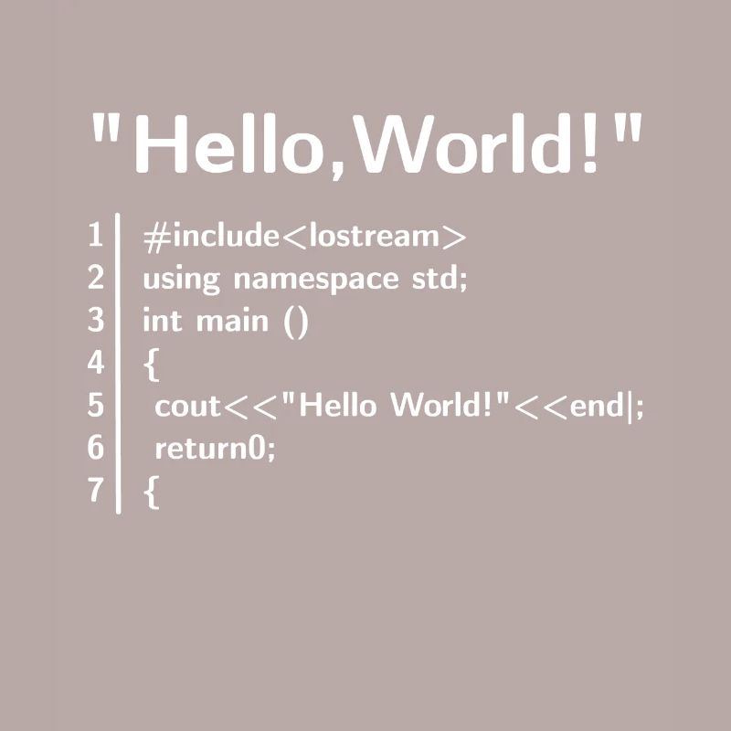 Hello World Program - Programmer T-Shirt