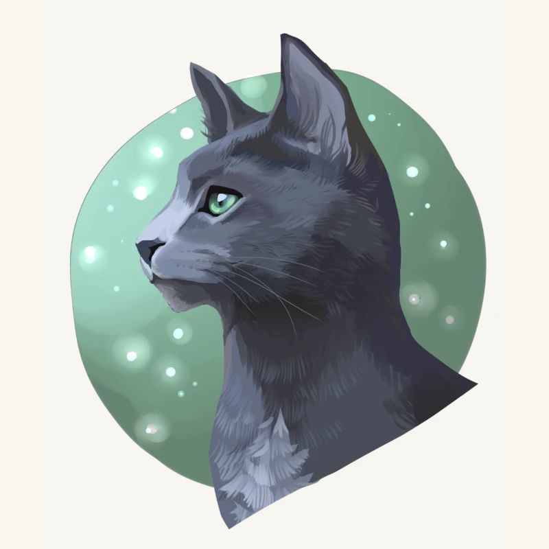 Queue d’aiguille Queue d’aiguille Guerrier Chats Chat gris