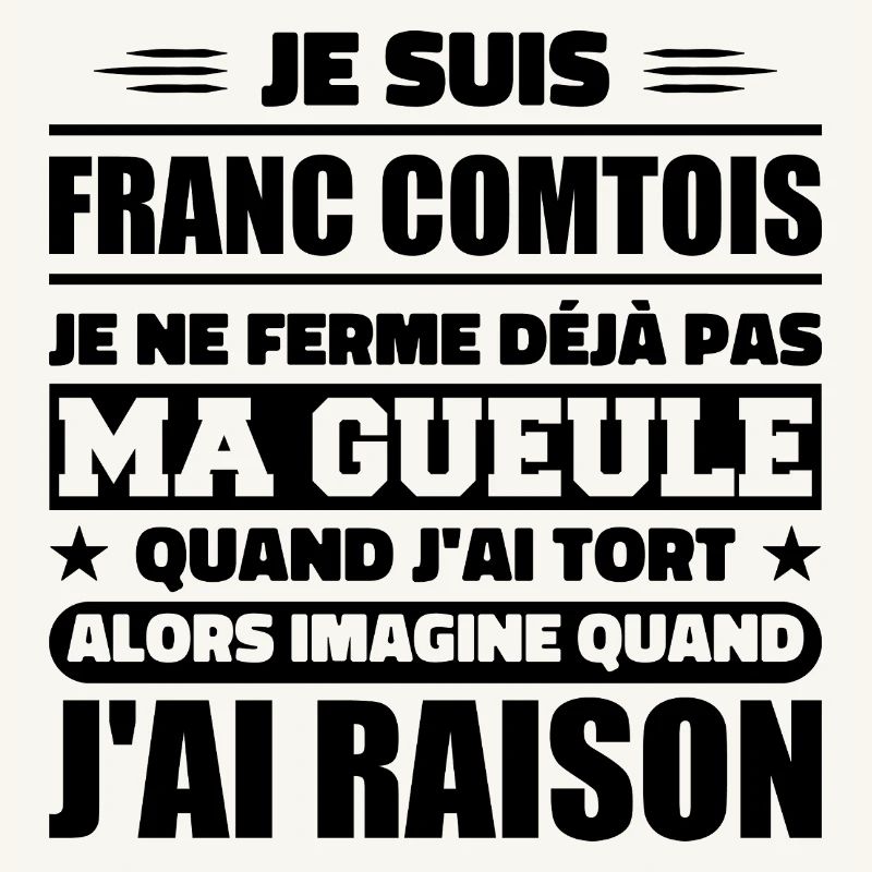 Franc comtois Ich halte meinen Mund nicht zu frank comté