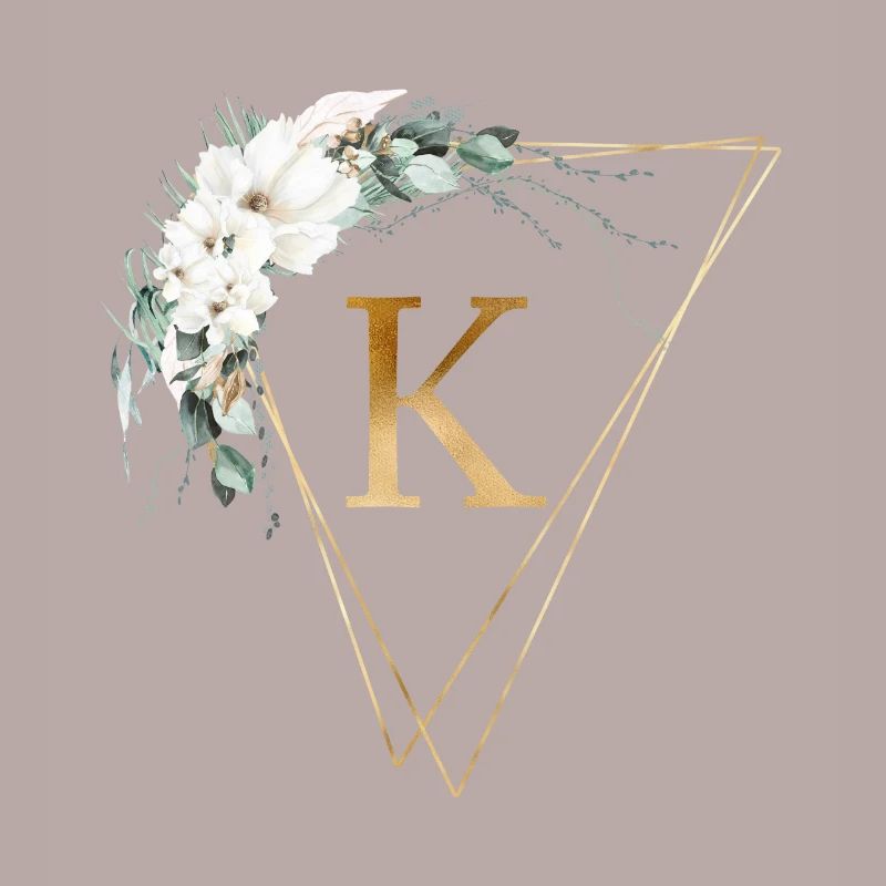 Customizable Monogram K
